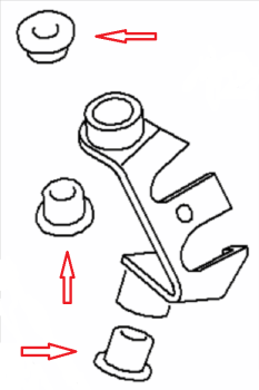 Schwingungsdämpfer Seilhalter